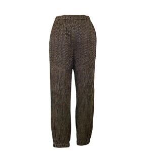 Trina Turk Jess Metallic Jogger Pants Pull-On Ankle Length Size M NWT